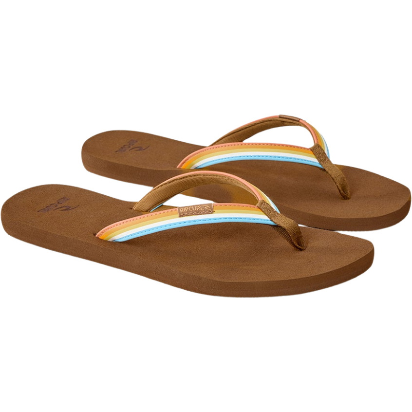 2026 Rip Curl Womens Freedom Bloom Open Toe Flip Flops 183WOT - Multicolor